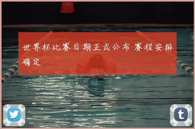 世界杯比赛日期正式公布 赛程安排确定